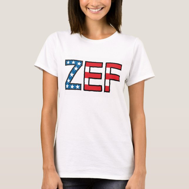Zef Stern-u. Streifen-T-Shirt T-Shirt (Vorderseite)
