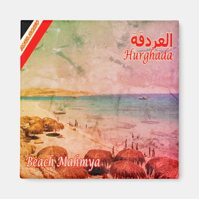 zEG011 HURGHADA, Rotes Meer, Mamya Beach, Kühlschr Magnet (Vorne)