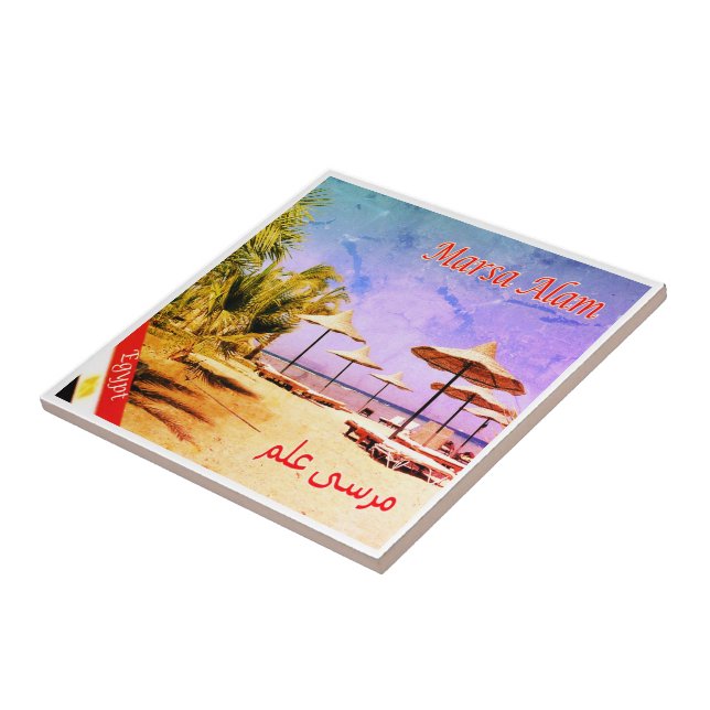 zEG025 MARSA ALAM Beach, Ägypten, Rotes Meer, Fliese (Seite)