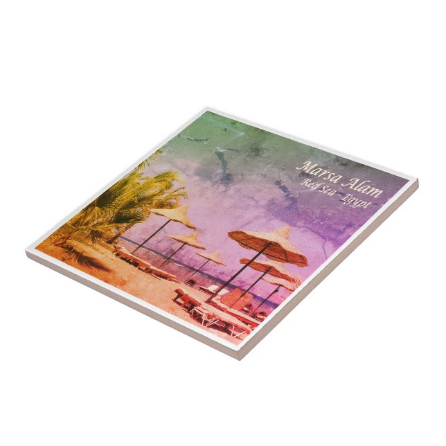 zEG035 MARSA ALAM Beach, Rotes Meer, Ägypten, Fliese (Seite)