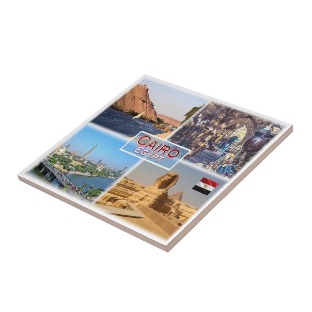 zEG056 KAIRO, Ägypten, Mosaik, Afrika, Fliese (Seite)