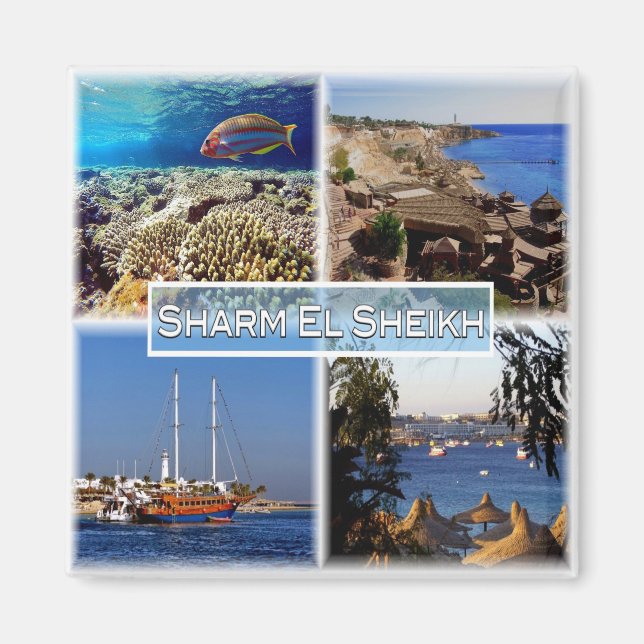 zEG063 SHARM EL SHEIK in Rotes Meer, ÄGYPTEN, Kühl Magnet (Vorne)