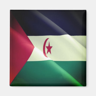 zEH002 WESTERN SAHARA, Waving Flag, Afrika, Kühlsc Magnet