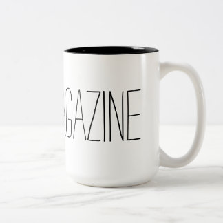 Zehe-Zeitschriften-Tasse! Zweifarbige Tasse