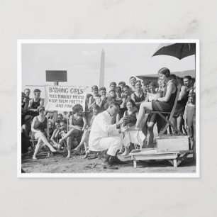 Zehenbehandlungen am Strand, 1922 Postkarte