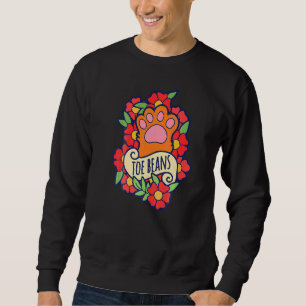 Zehenbohnen Katzenmenschen Katzenperson Sweatshirt