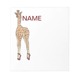 Zehengiraffe Notizblock