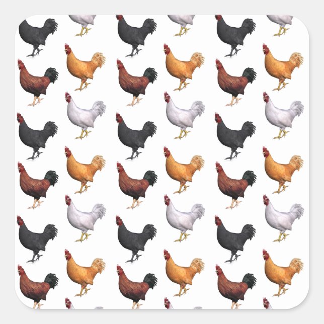 Zehensperre Quadratischer Aufkleber (Vorderseite)