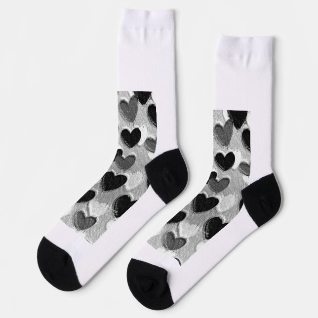 Zehenspitzen in Liebe Socken (Linkes Detail)