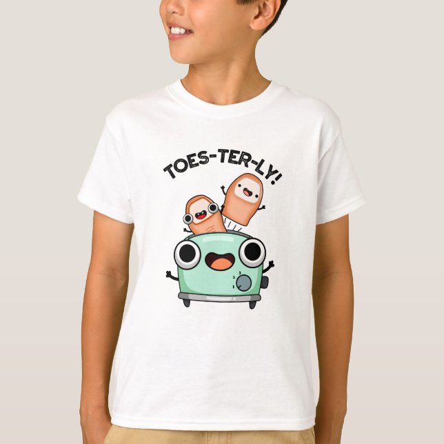 Zehenvierteljährlicher Funny Toe Pun T-Shirt (Vorderseite)