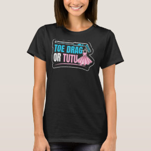Zehenziehen oder Tutu-Angebot für einen Eishockeys T-Shirt