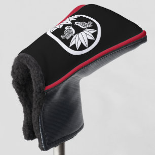 Zehn Bambusblätter & gegenüberliegende Spatzen Golf Headcover