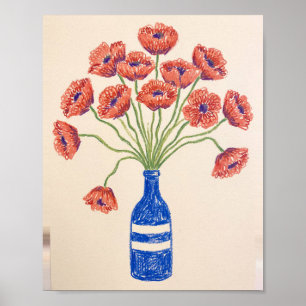 Zehn Blumensträuße Art Nr. 2 Vintage-Malerei Poster