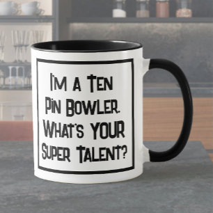 Zehn Button Bowler Super Talent. Zwei Tone-Kaffee- Tasse