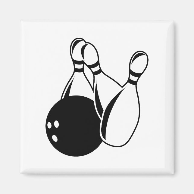 Zehn Button Bowling Magnet (Vorne)