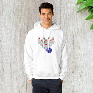 Zehn Button Bowling Mens Hoodie