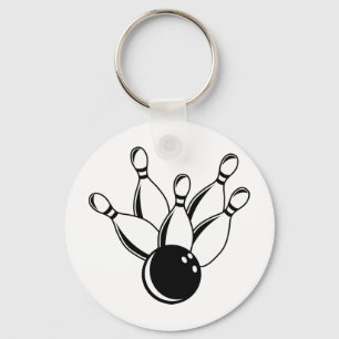 Zehn Button Bowling Schlüsselanhänger