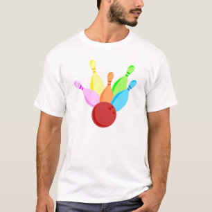 Zehn Button-Bowling T-Shirt