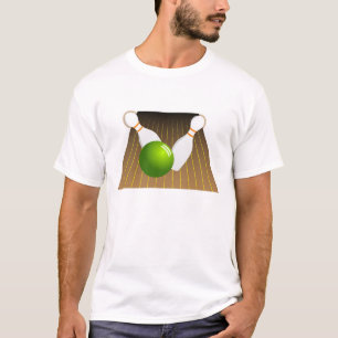 Zehn Button-Bowling T-Shirt
