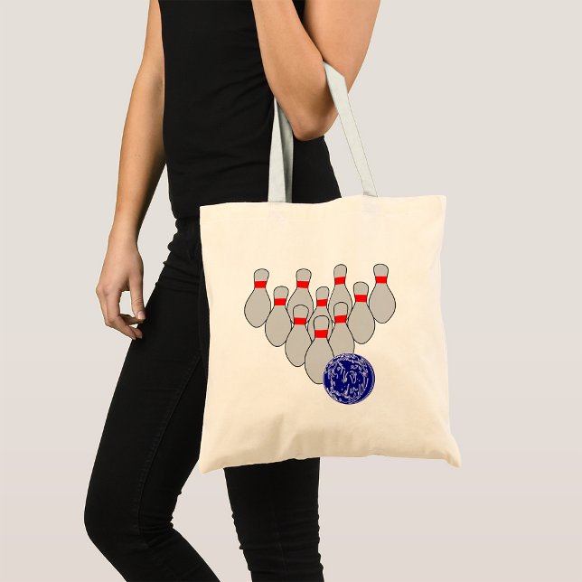 Zehn Button Bowling Tote Bag Tragetasche (Von Creator hochgeladen)