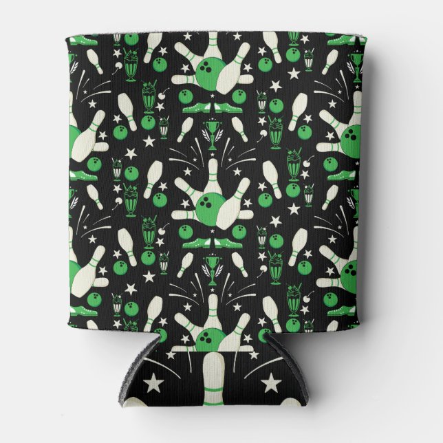 Zehn Button Bowling Wohngestaltung Dosenkühler (Vorderseite)