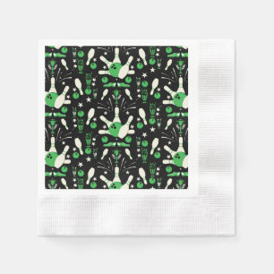 Zehn Button Bowling Wohngestaltung Serviette