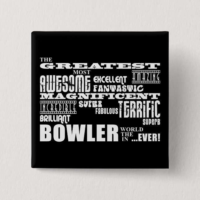 Zehn Button-BowlingBowlersbestste Bowler-Welt Button (Vorderseite)