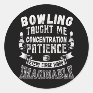 Zehn Button lehrte mich jeden Fluch Wort Männer Fr Runder Aufkleber