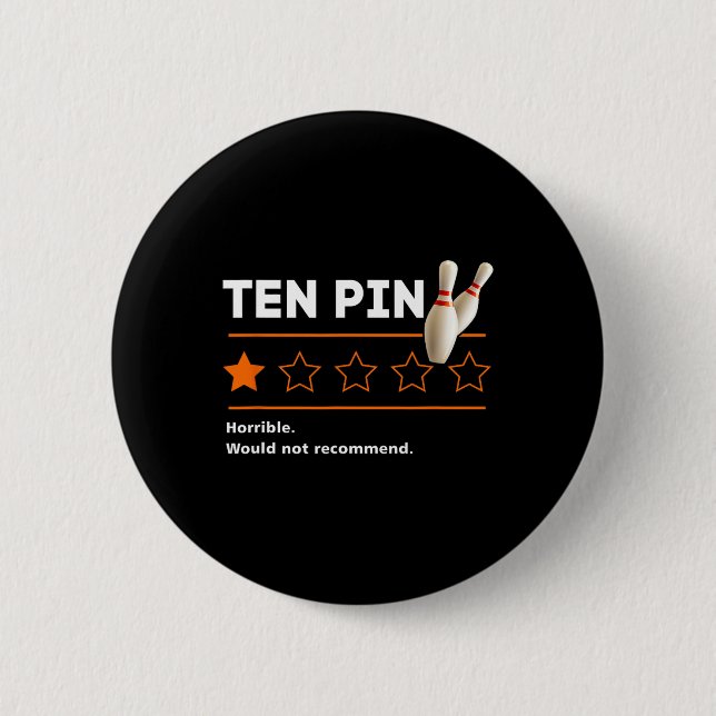 Zehn Buttone ein Star-Review schrecklich wäre nich Button (Vorderseite)