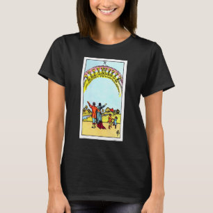 Zehn Cups Vintage Tarot Card Original Rider Wai T-Shirt