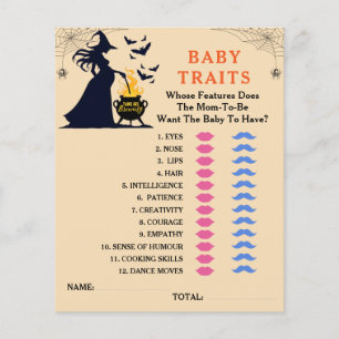 Zehn davon sind Breen Halloween Baby Shower Games