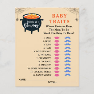 Zehn davon sind Breen Halloween Baby Shower Games