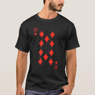 Zehn Diamanten locker Halloween Kostüme Vorderseit T-Shirt