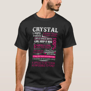 Zehn Fakten über Crystal First Name T-Shirt