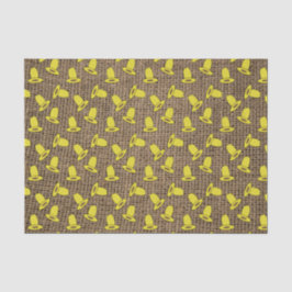 Zehn Gallon Hat auf Burlap Seidenpapier