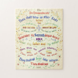 Zehn Gebot-Kalligraphie 1889 Puzzle