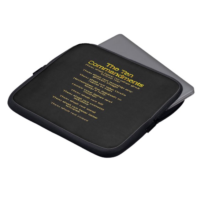 Zehn Gebote 01 Laptopschutzhülle (Vorne Oben)