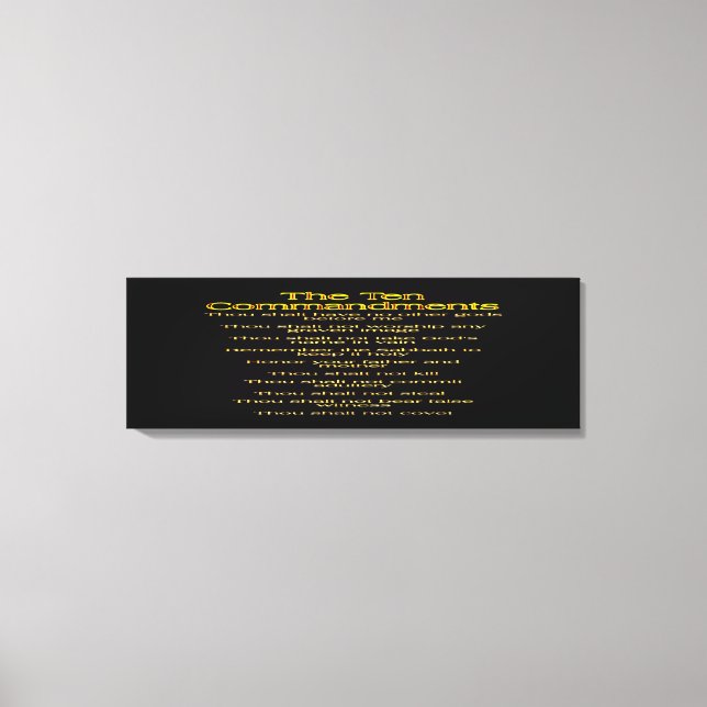 Zehn Gebote 01 Leinwanddruck (Vorderseite)