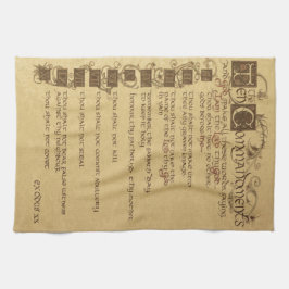 zehn Gebote Geschirrtuch