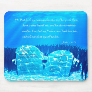 Zehn Gebote Mousepad