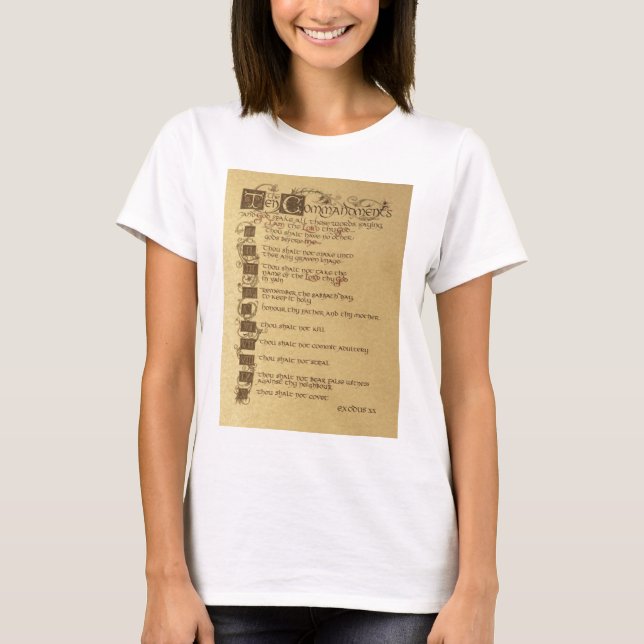 zehn Gebote T-Shirt (Vorderseite)