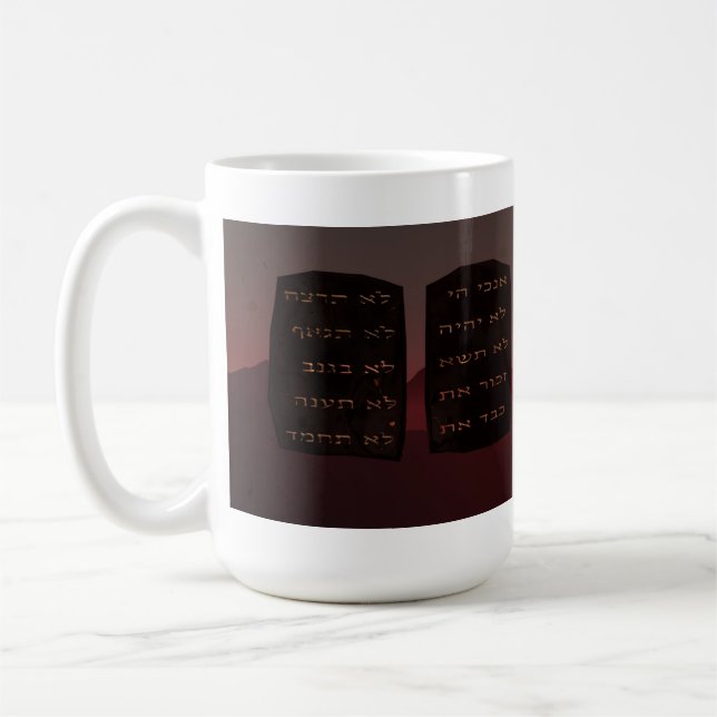 Zehn Gebote Tasse (Links)