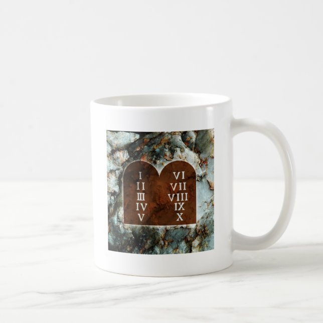 Zehn Gebote Tasse (Rechts)