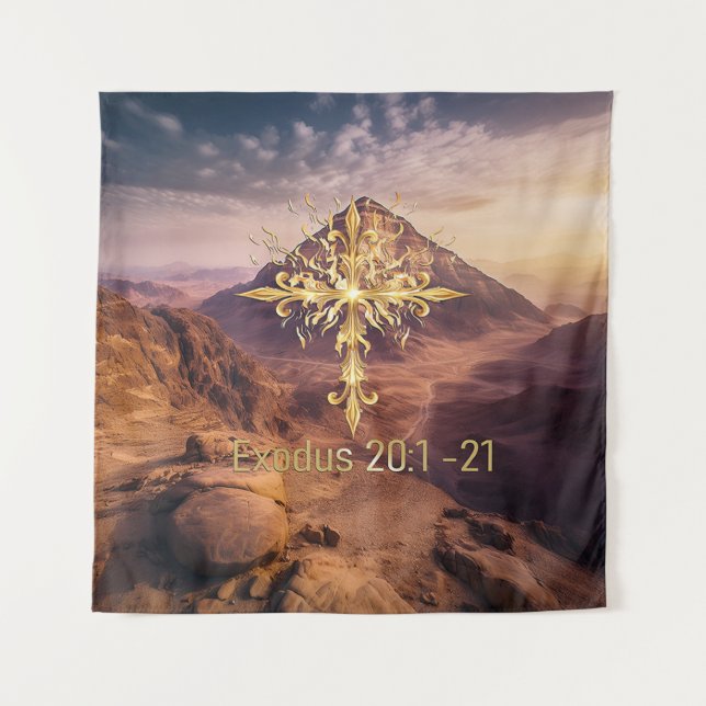 Zehn Gebote Wandteppich (Vorderseite)