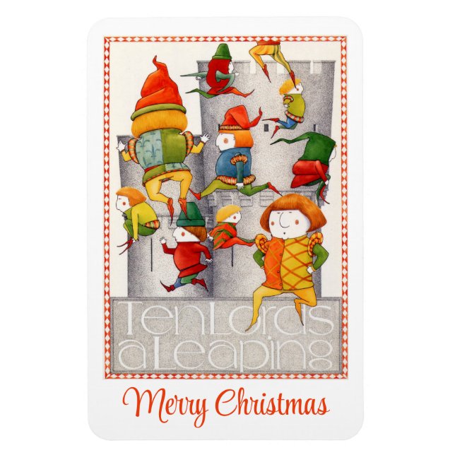 ZEHN GRÖSSEN - LEAPING 4x6 Flexible Magnet (Vertikal)