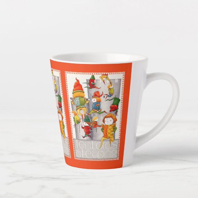 ZEHN GRÖSSERE EINE LEAPIERE SPÄTE Tasse - Rot (Rechts)