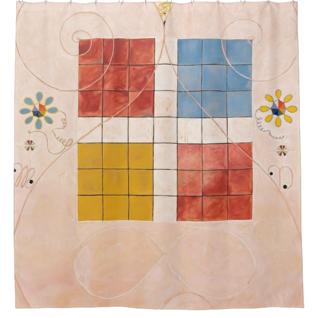 Zehn Größte, Nr. 10, Alter | Hilma af Klint | Duschvorhang (Vorderseite)