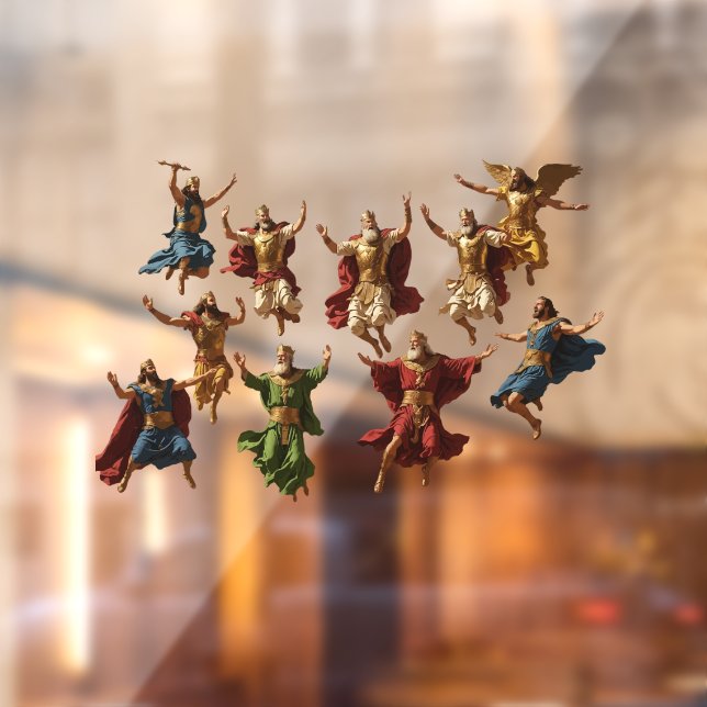 Zehn Herren gehen die zehn Gebote vektor Fensteraufkleber (Blatt 2)