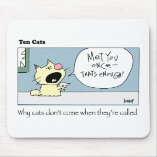 Zehn Katzen-c-harrop Mousepad