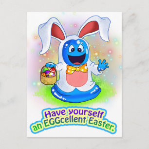 Zehn kleine Monster: Boris the Blob Bunny Postcard Postkarte